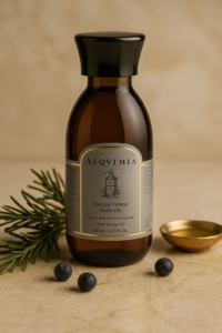 botella de aceite de masaje descontracturante